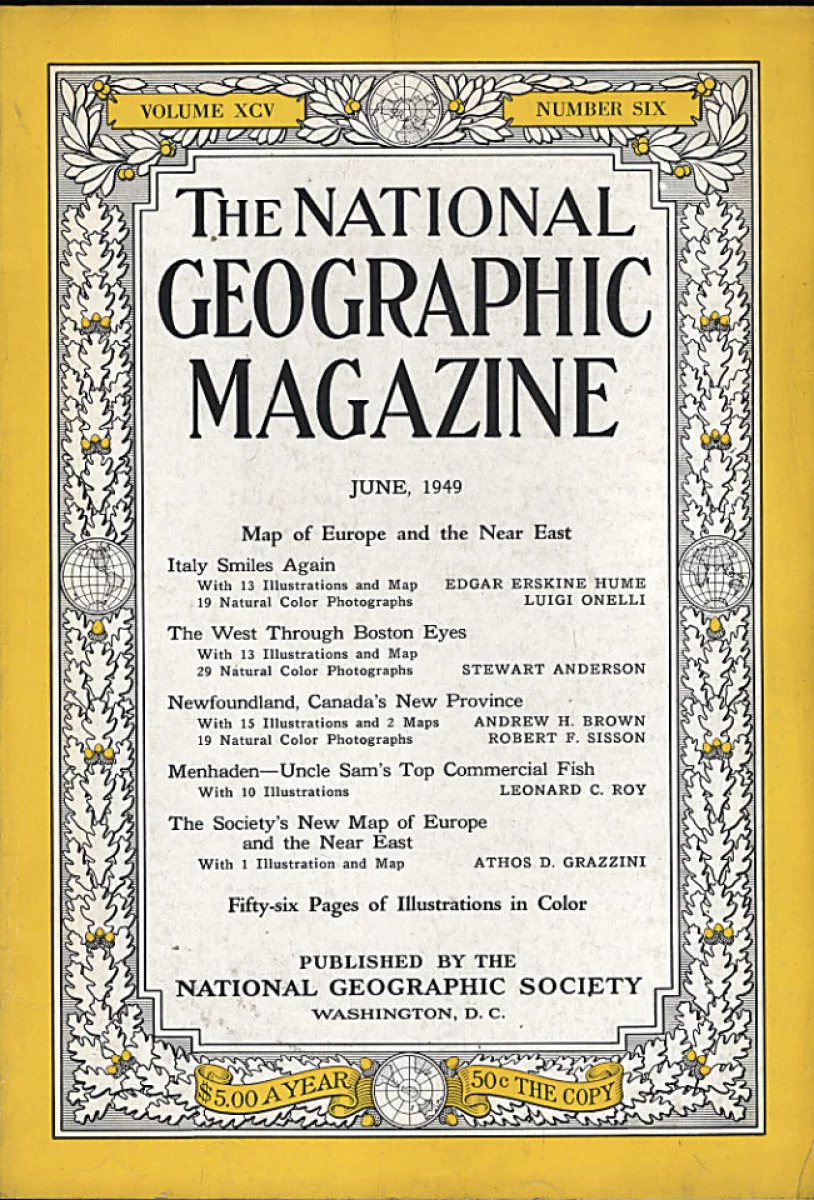 National Geographic 1949 Menhaden Cover